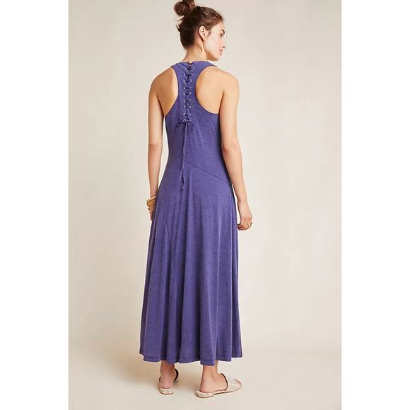 Maeve by Anthropologie Women's Purple Melanie Knit Maxi Dress Size S NWT - Picture 3 of 13